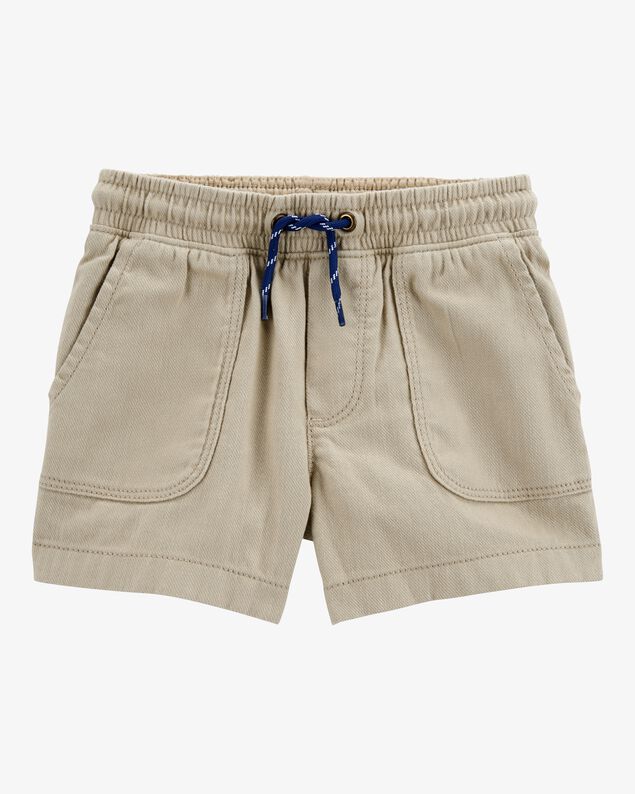 Product image 1 of Baby Pull-On Twill Shorts - Khaki