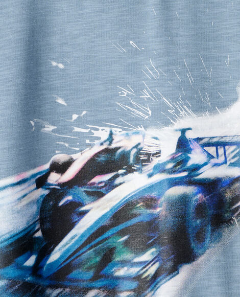 Product image 2 of Boys Race Car Cotton Pullover Sweatshirt - Blue