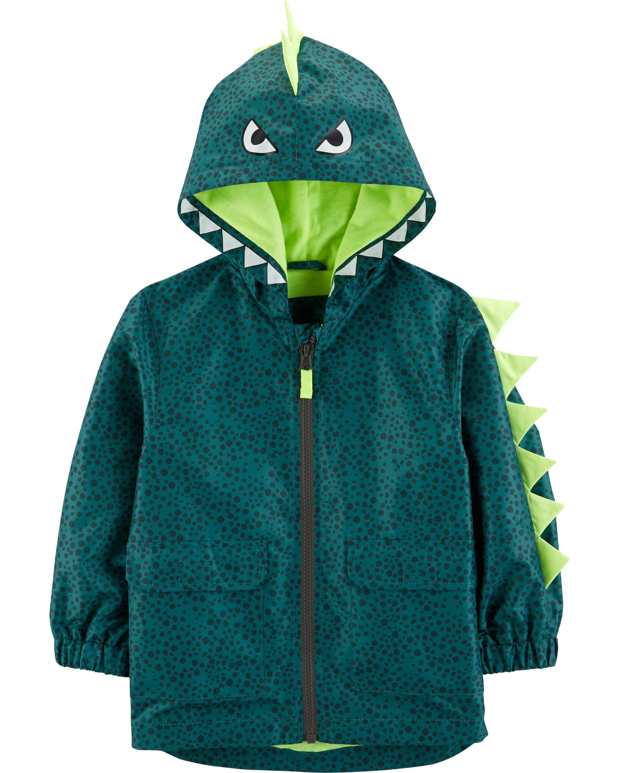 carters dinosaur rain jacket