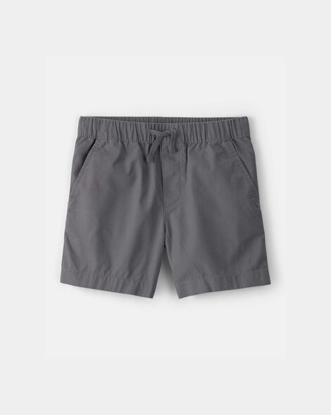 boys canvas shorts - grey
