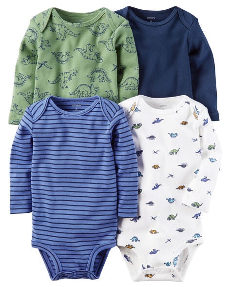 4-Pack Long-Sleeve Original Bodysuits