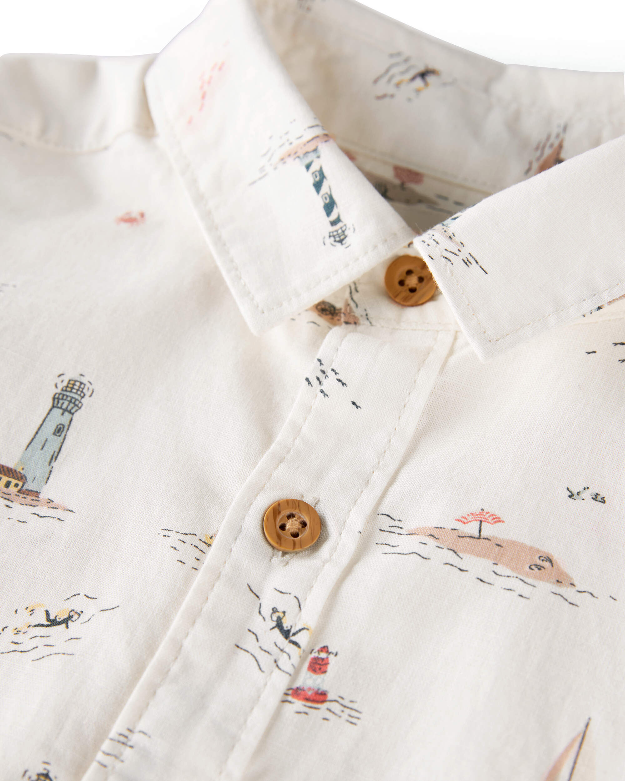 Toddler 2-Piece Set Made with Organic Cotton Coastal Vacation Print
