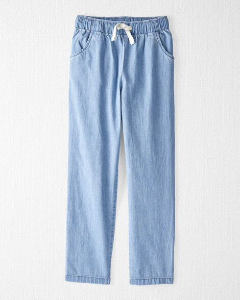 Boys Organic Cotton Chambray Pants
