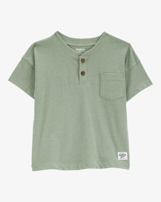 Product image 1 of Baby Pocket Henley Tee - Green