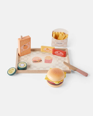Product image 1 of Hamburger Wooden Activity Toy Set