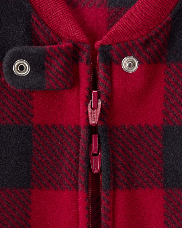 Product image 2 of Baby Checkered Print Loose Fit Long-Sleeve Wearable Blanket