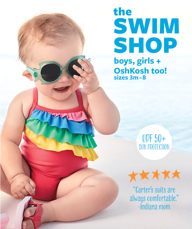 Swim Shop - Swimsuits & Swimwear | Carter's | Free Shipping