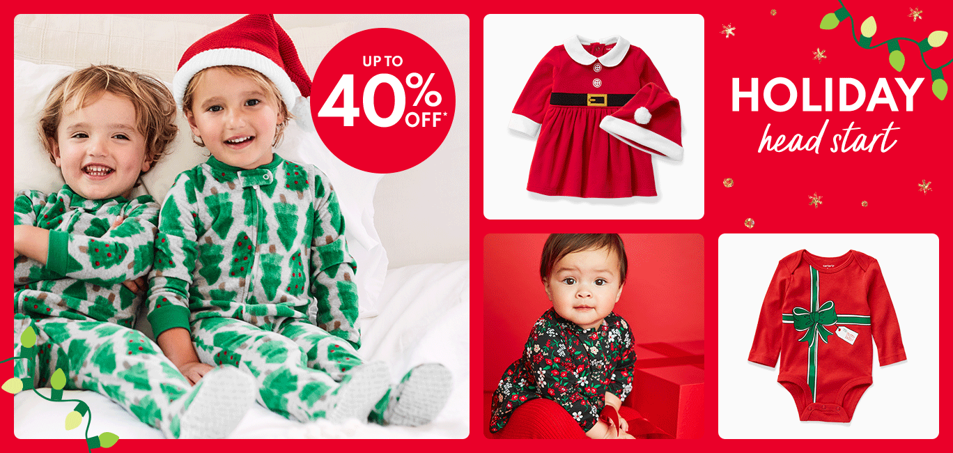 HOLIDAY head start | UP TO 40% OFF*