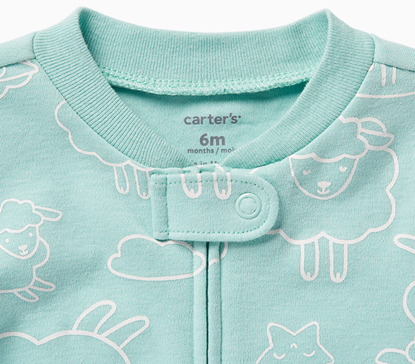 carter's double zipper sleeper