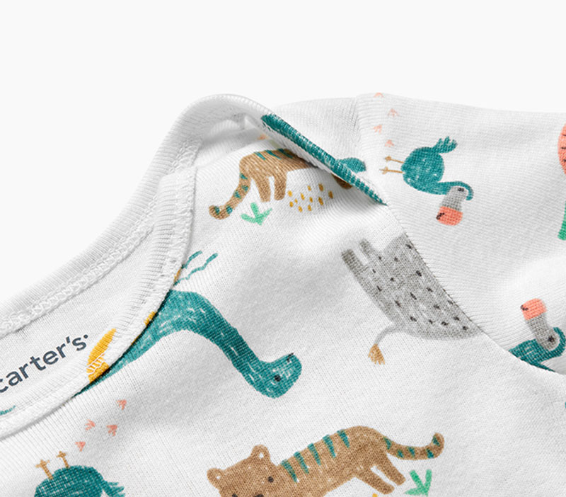 One Word Slogans NWT Carters Infants 5-Pack Short-Sleeve Original Bodysuits