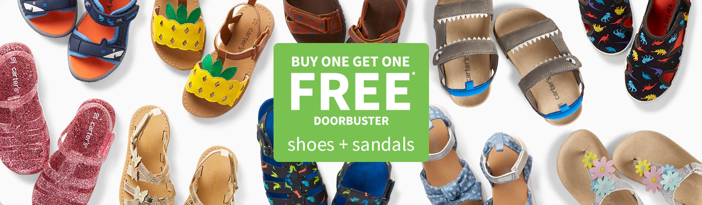 BUY ONE GET ONE FREE* DOORBUSTER shoes + sandals