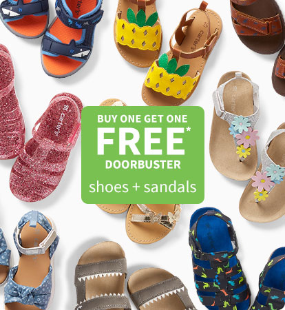 BUY ONE GET ONE FREE* DOORBUSTER shoes + sandals