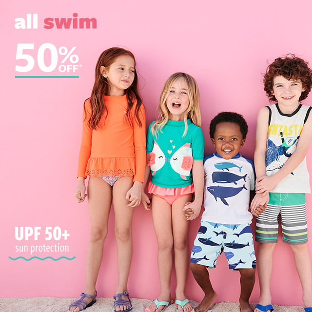 all swim 50% OFF* | UPF 50+ sun protection