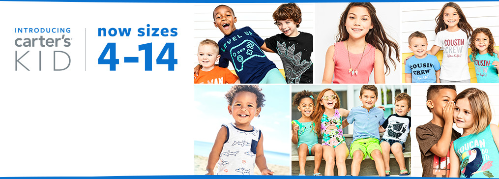 Kids Clothing Children Outfits Carter S Free Shipping Introducing Carter S Kid Now Sizes 4 14 We Re Bringing A Modern