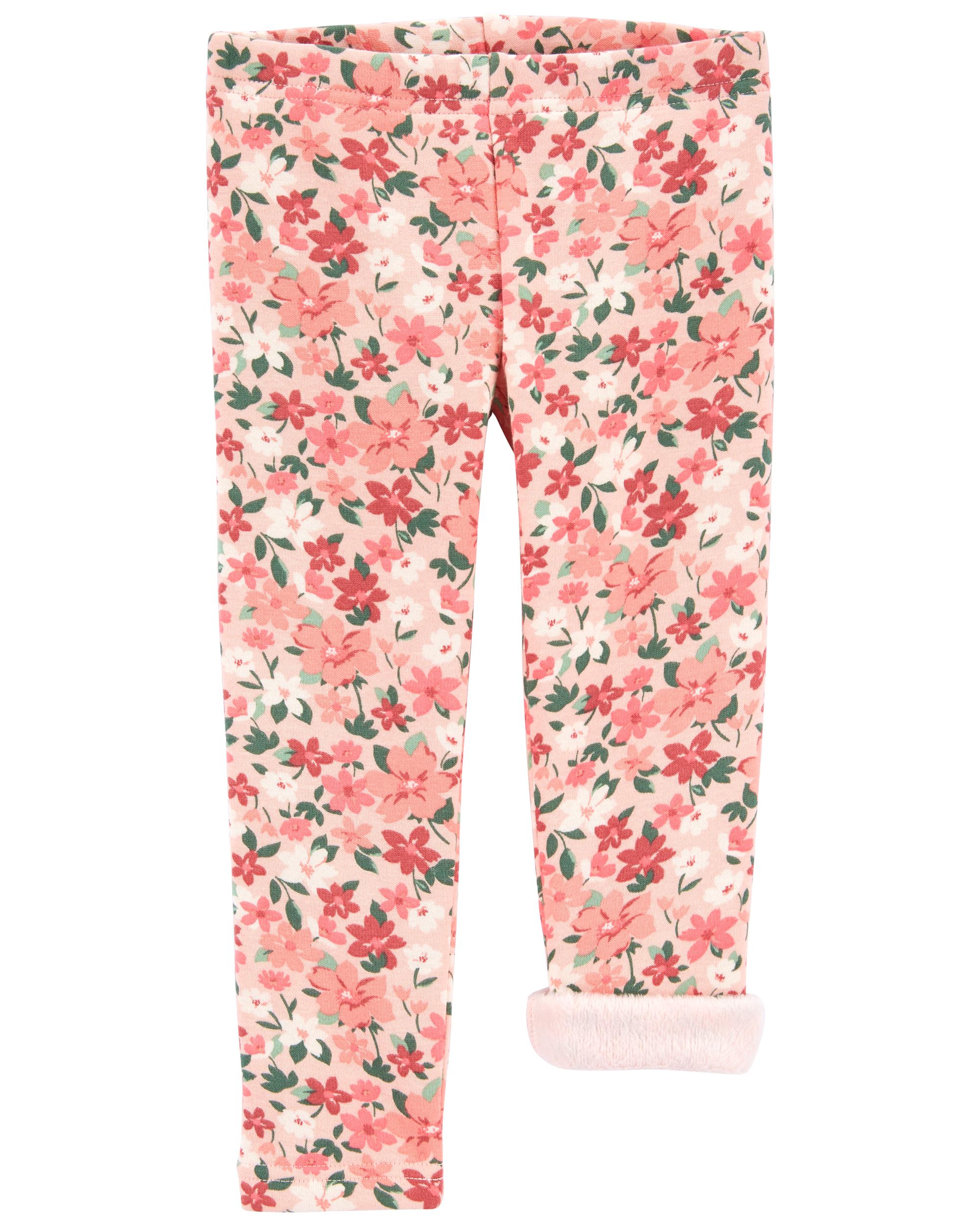 Floral Cozy FleeceLined Leggings