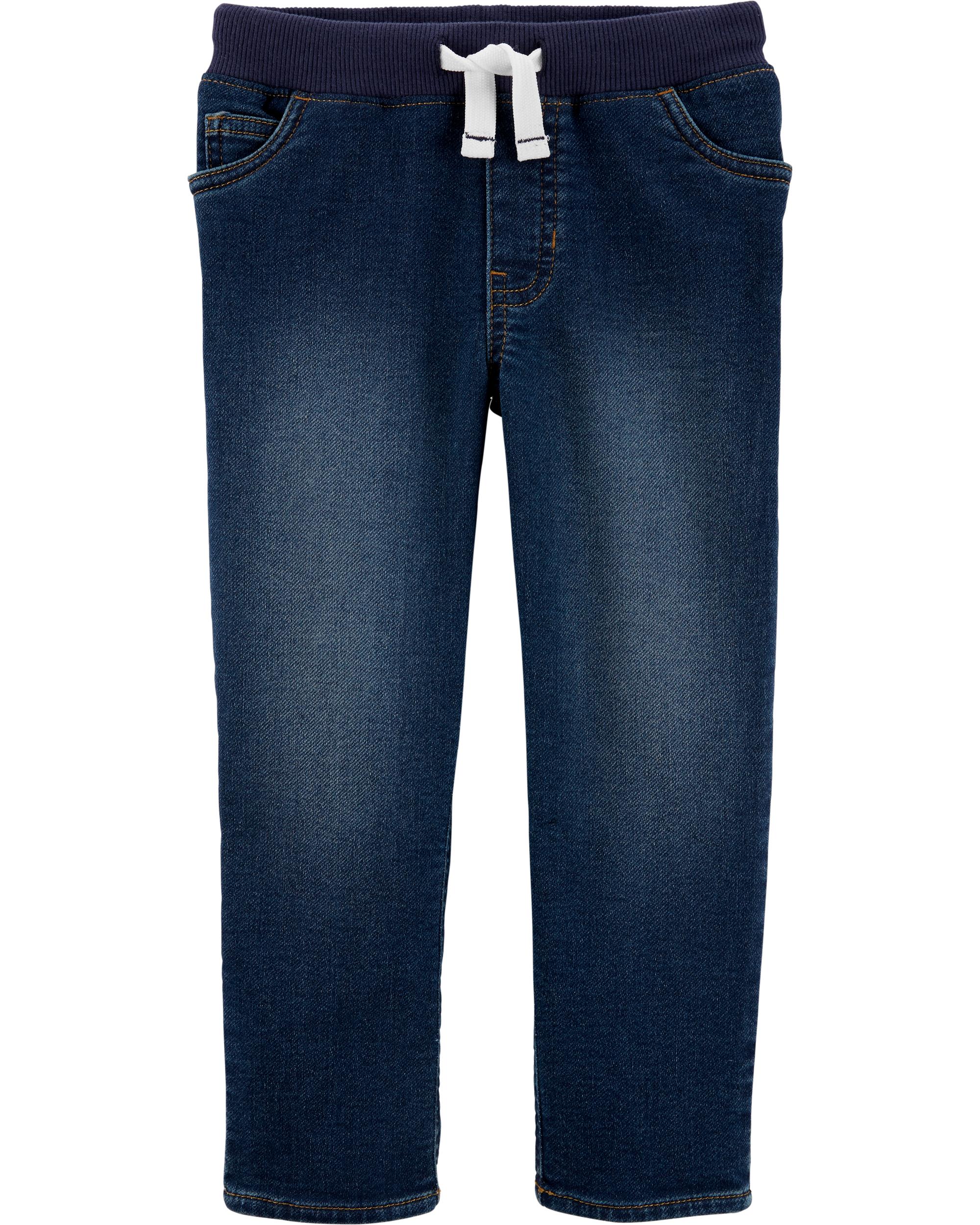 carters pull on denim pants