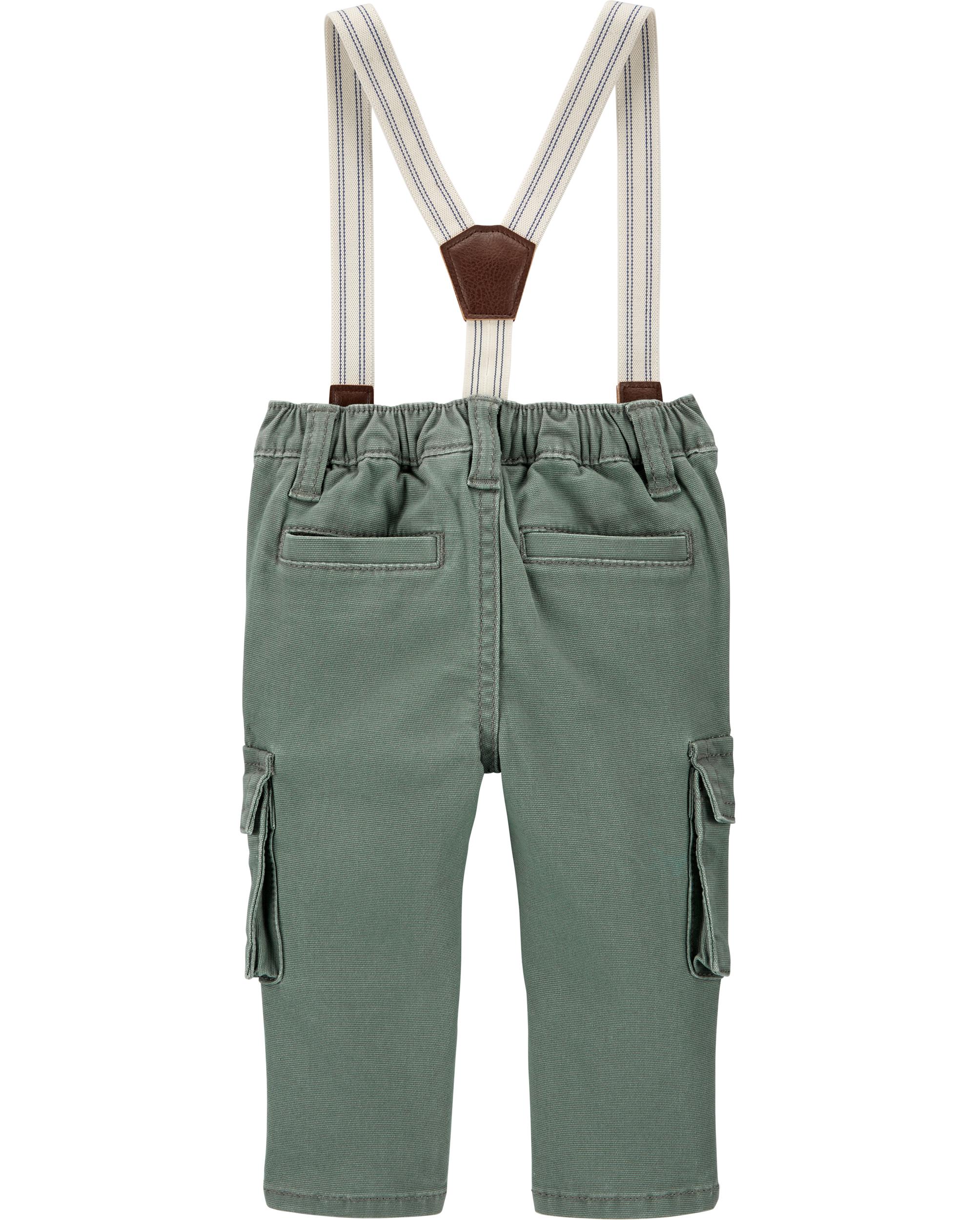 suspender cargo pants