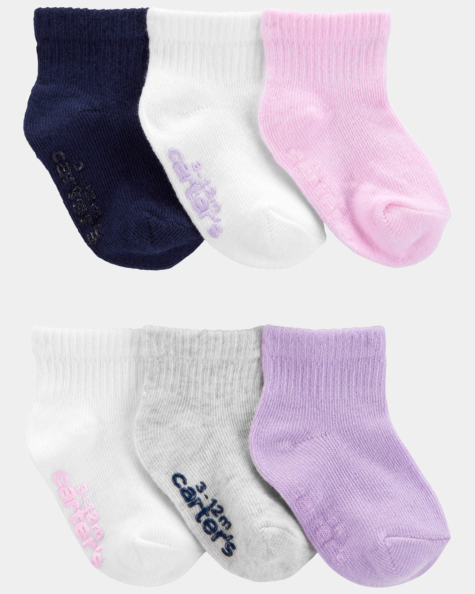 Multi Baby 6Pack Crew Socks