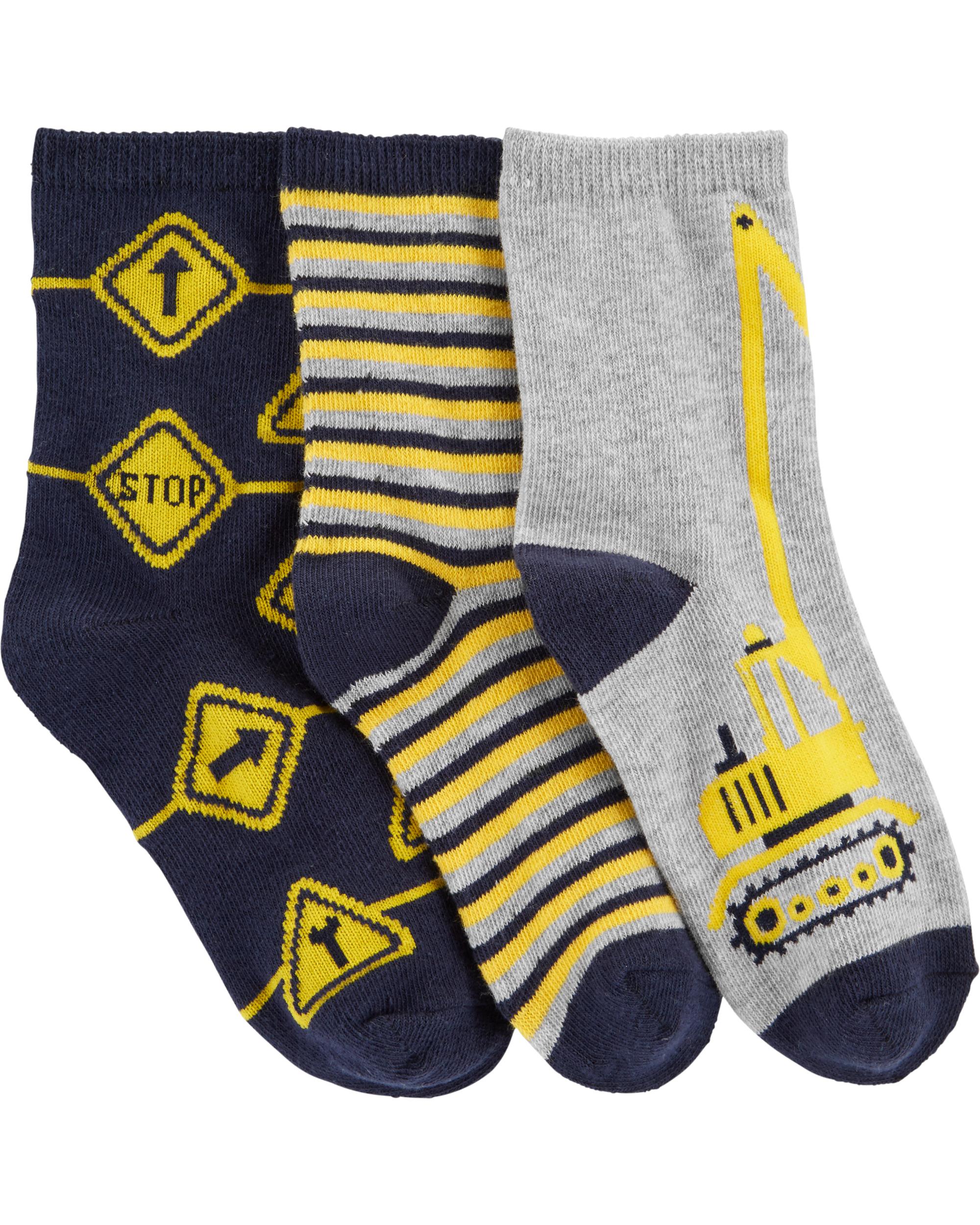 3Pack Construction Socks