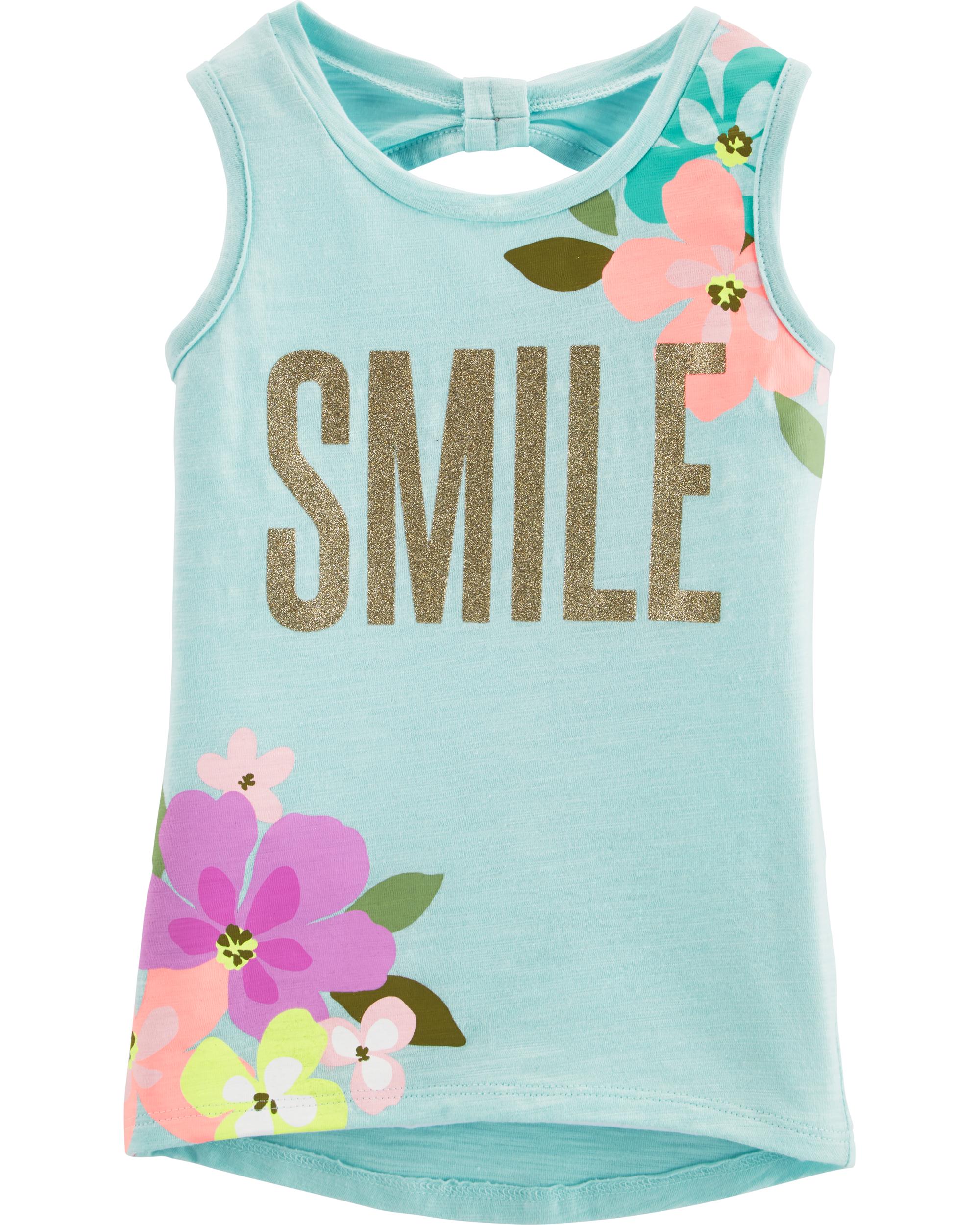 Carters Girls Pink I Love Mommy Sparkle Tank Top 3m