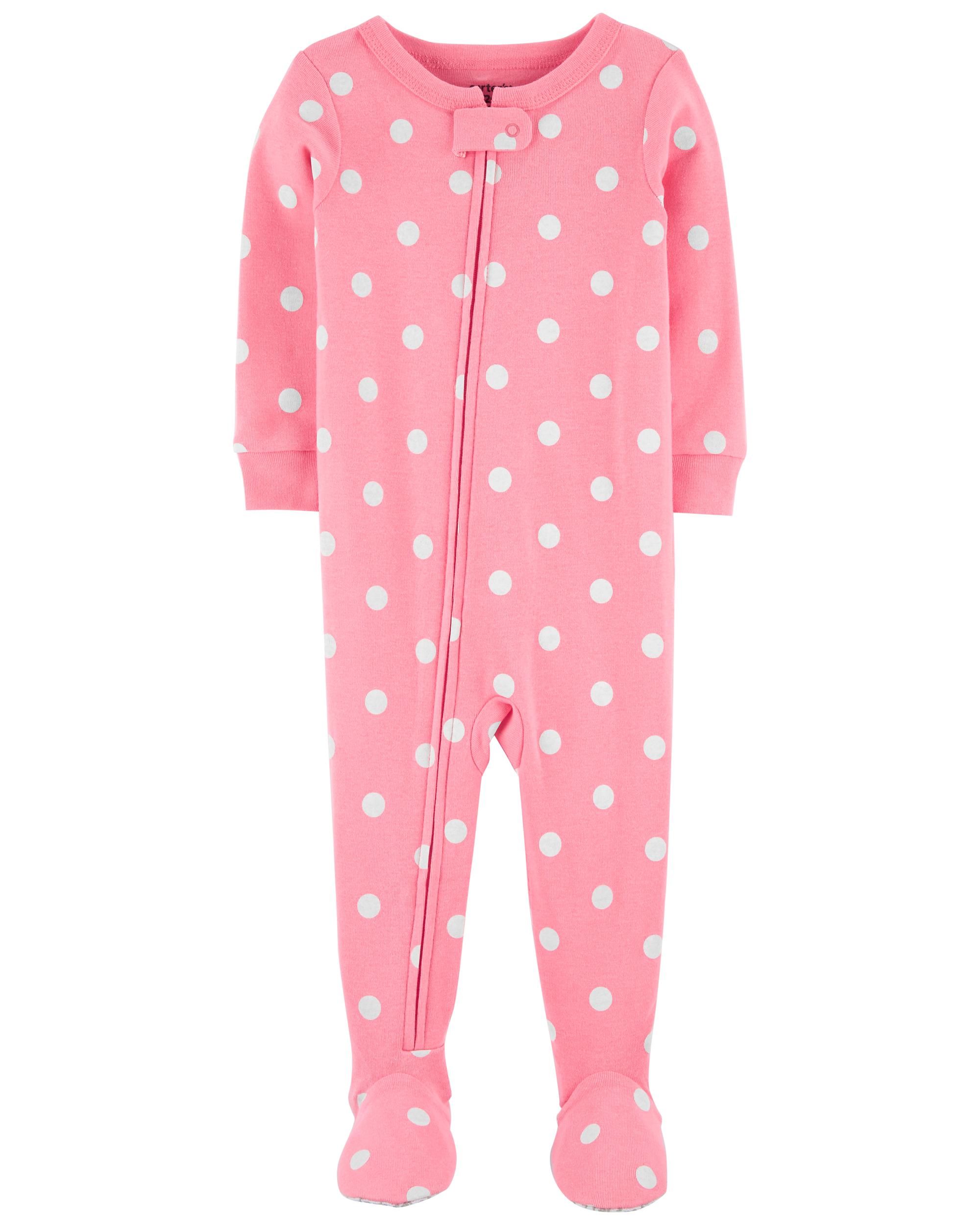 Polka Dot Cotton 1Piece Pajama