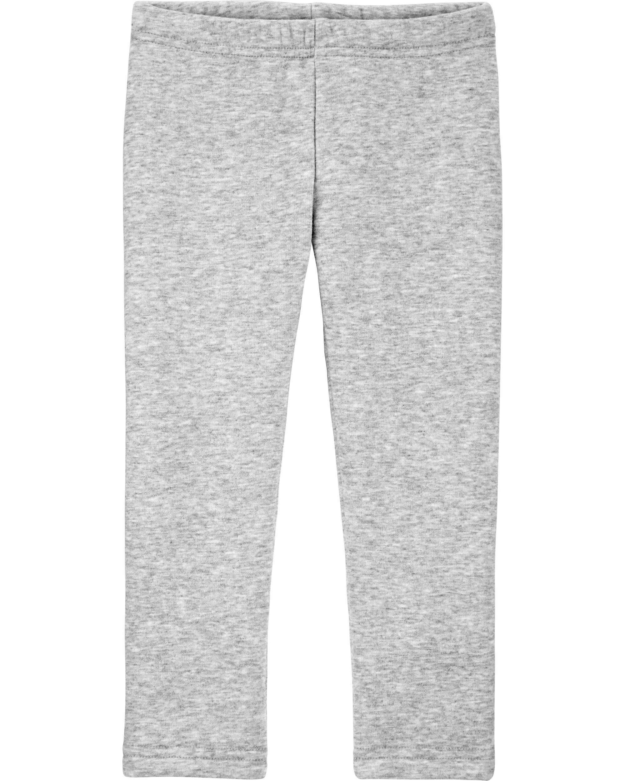 Grey Heather Toddler Cozy FleeceLined Leggings