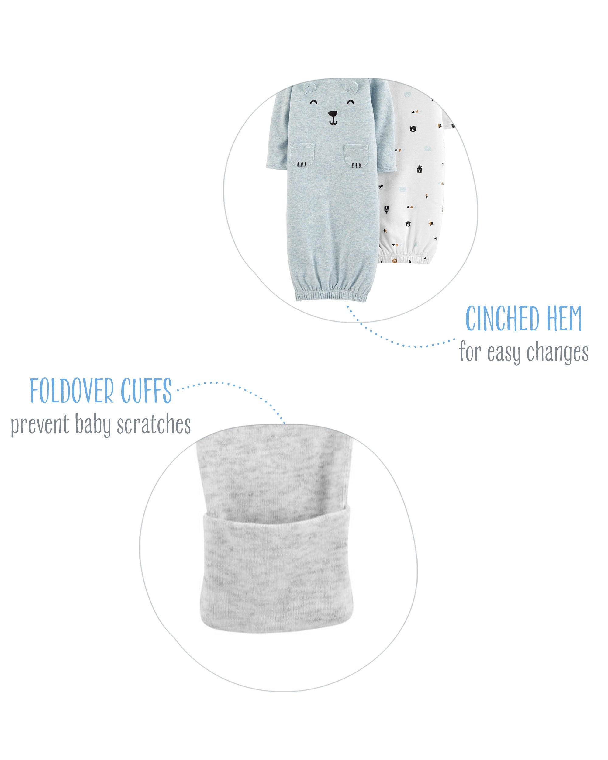 carters converter gown