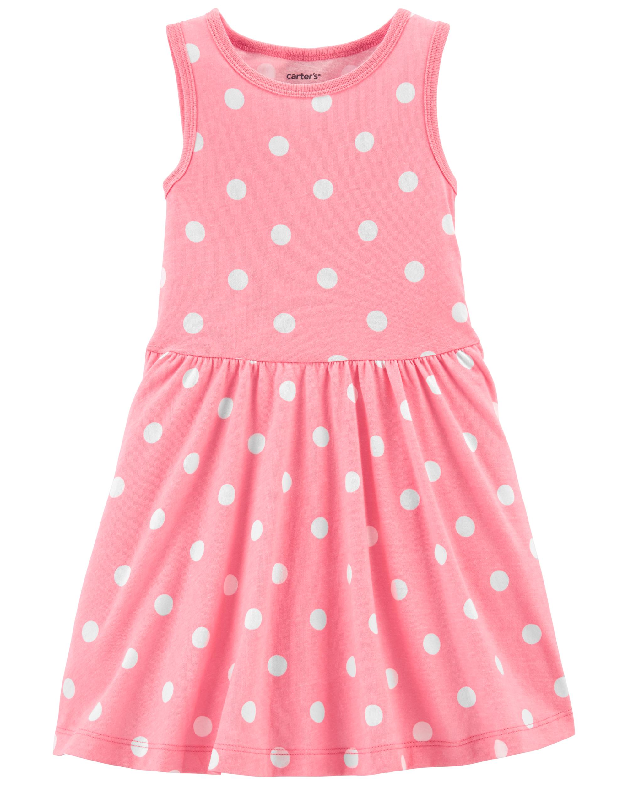 Polka Dot Jersey Dress