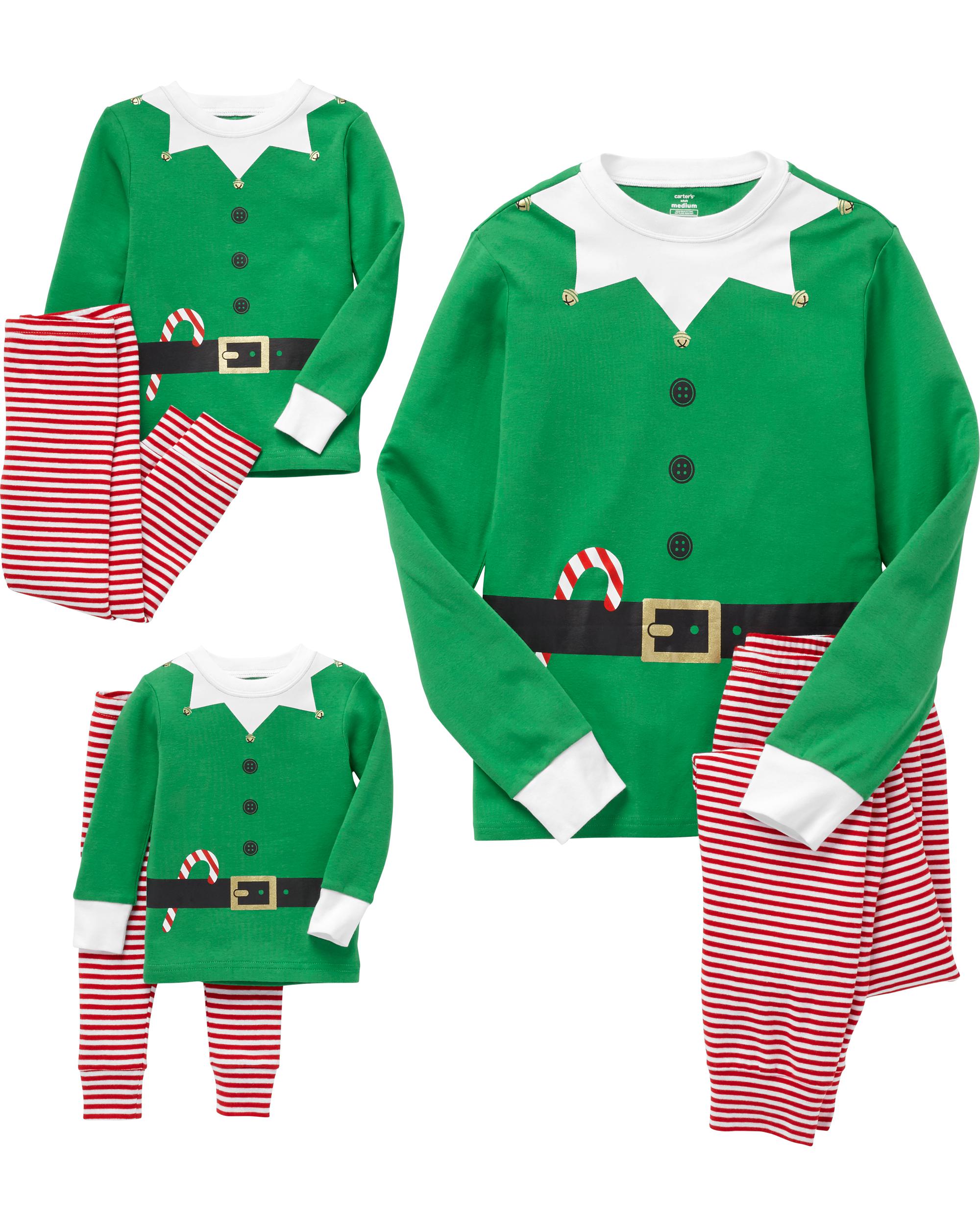 matching family elf christmas pjs