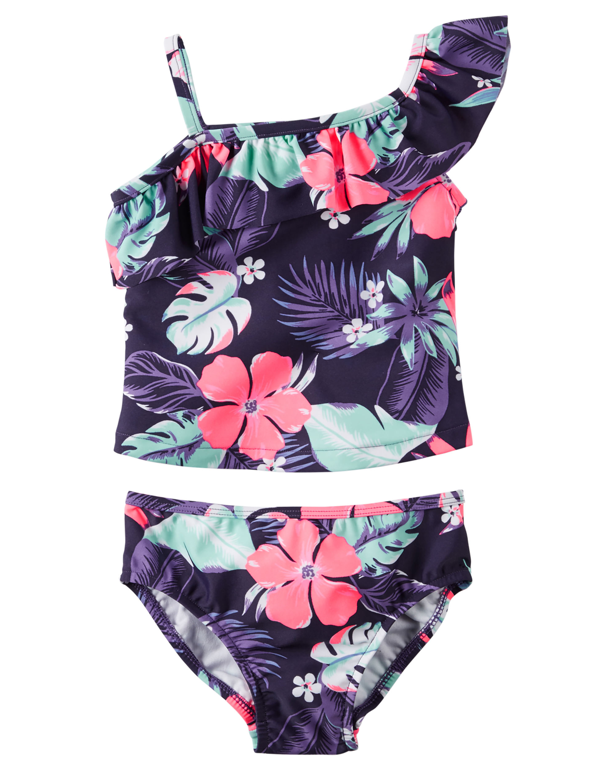 Carters Girls Two Piece Heart Ruffle Tankini