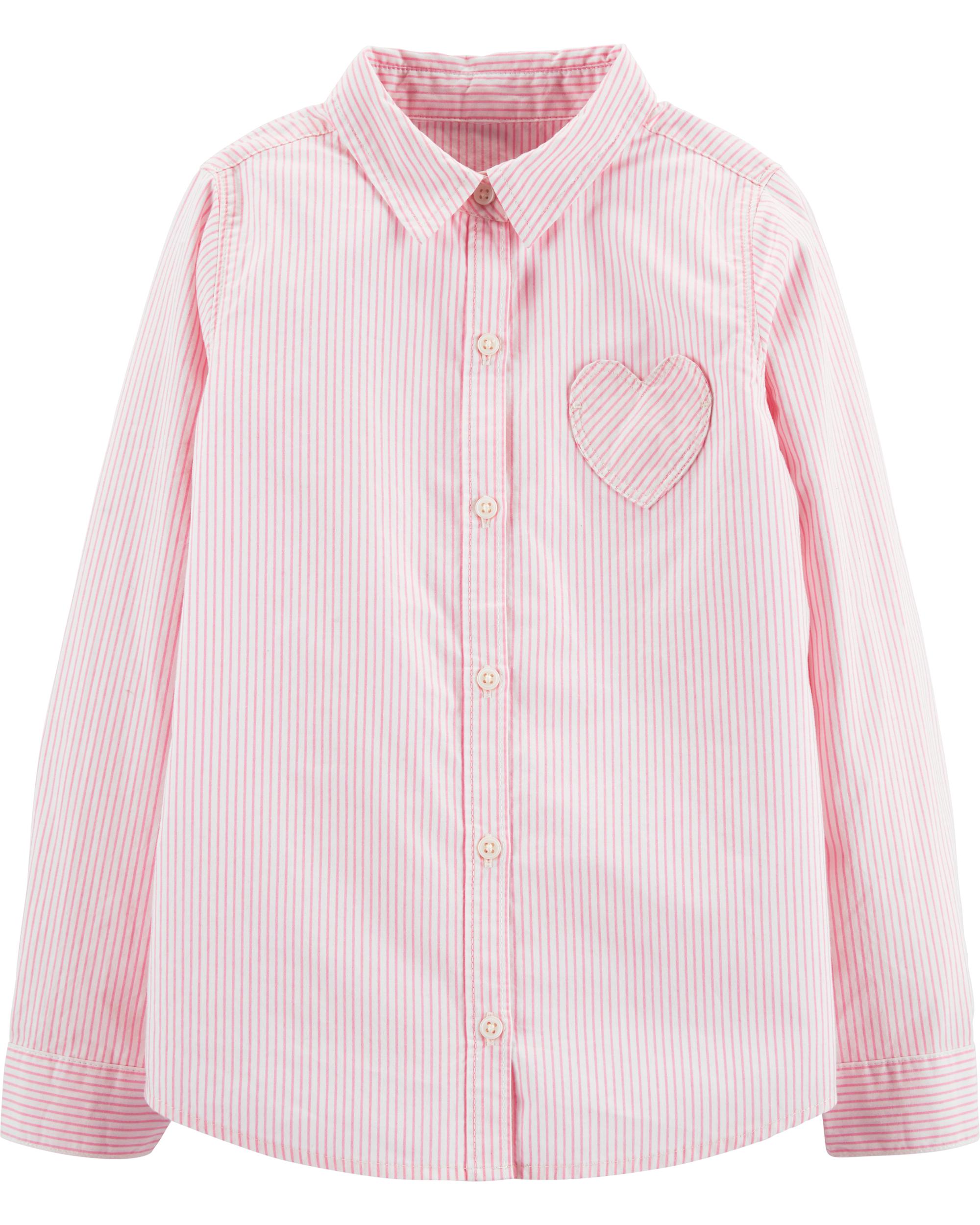 black and white striped shirt with heart