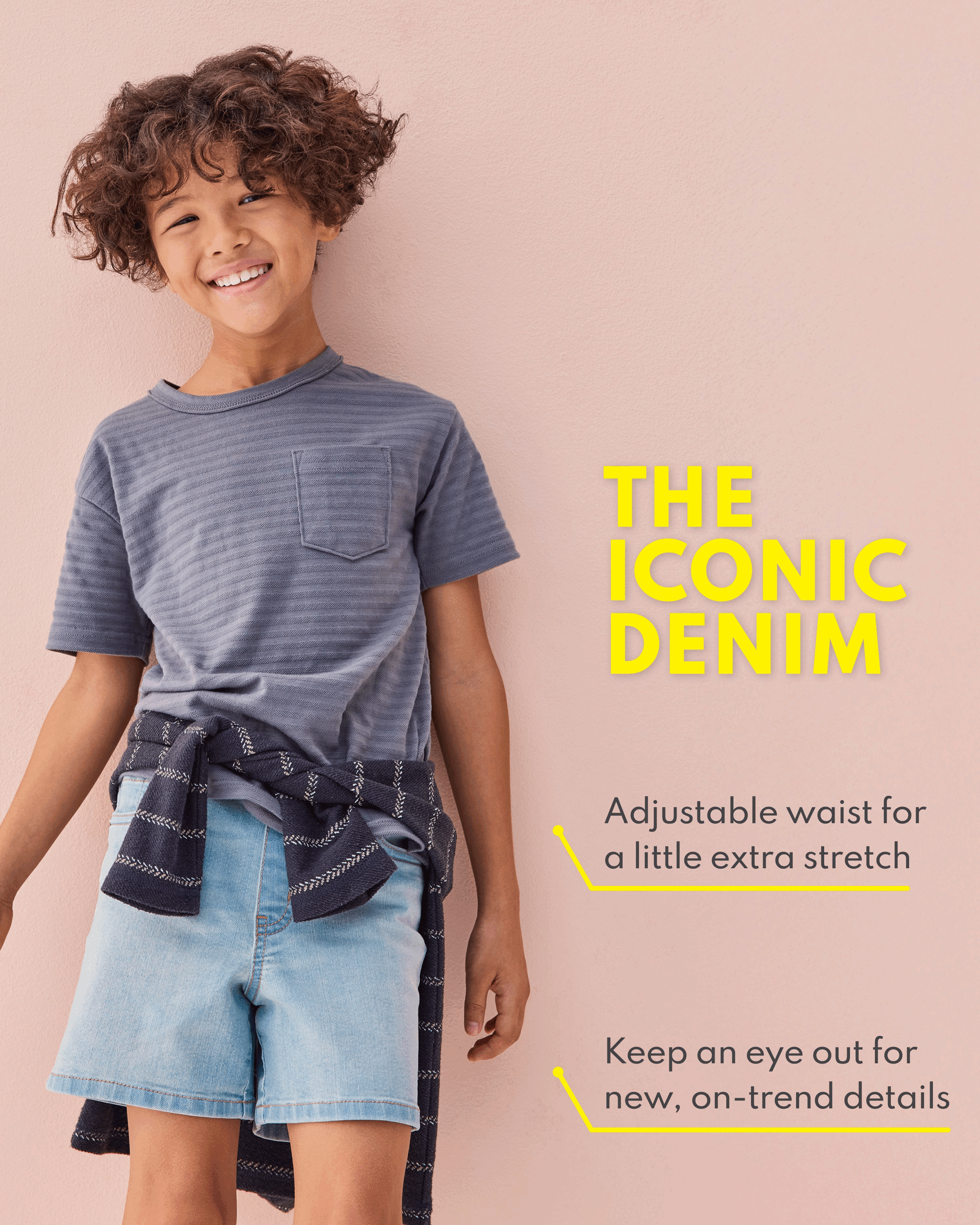 THE ICONIC DENIM, Adjustable waist for a little extra stretch, Keep an eye out for new, on-trend details