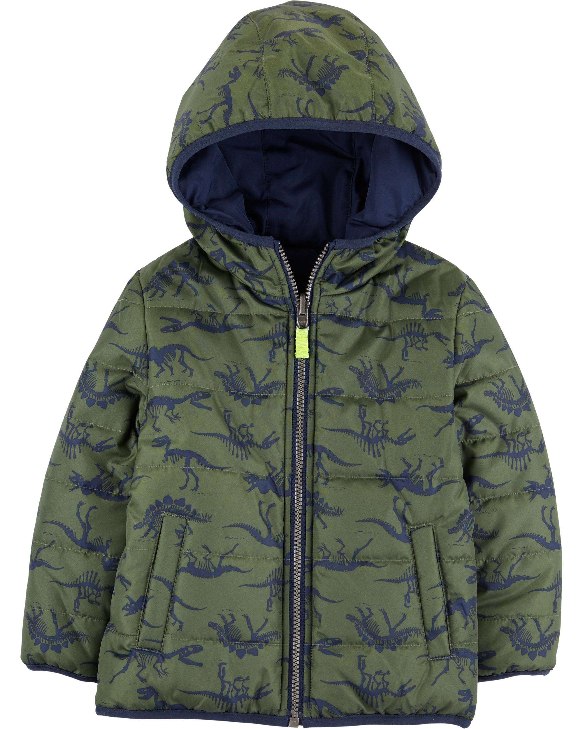 dinosaur puffer vest