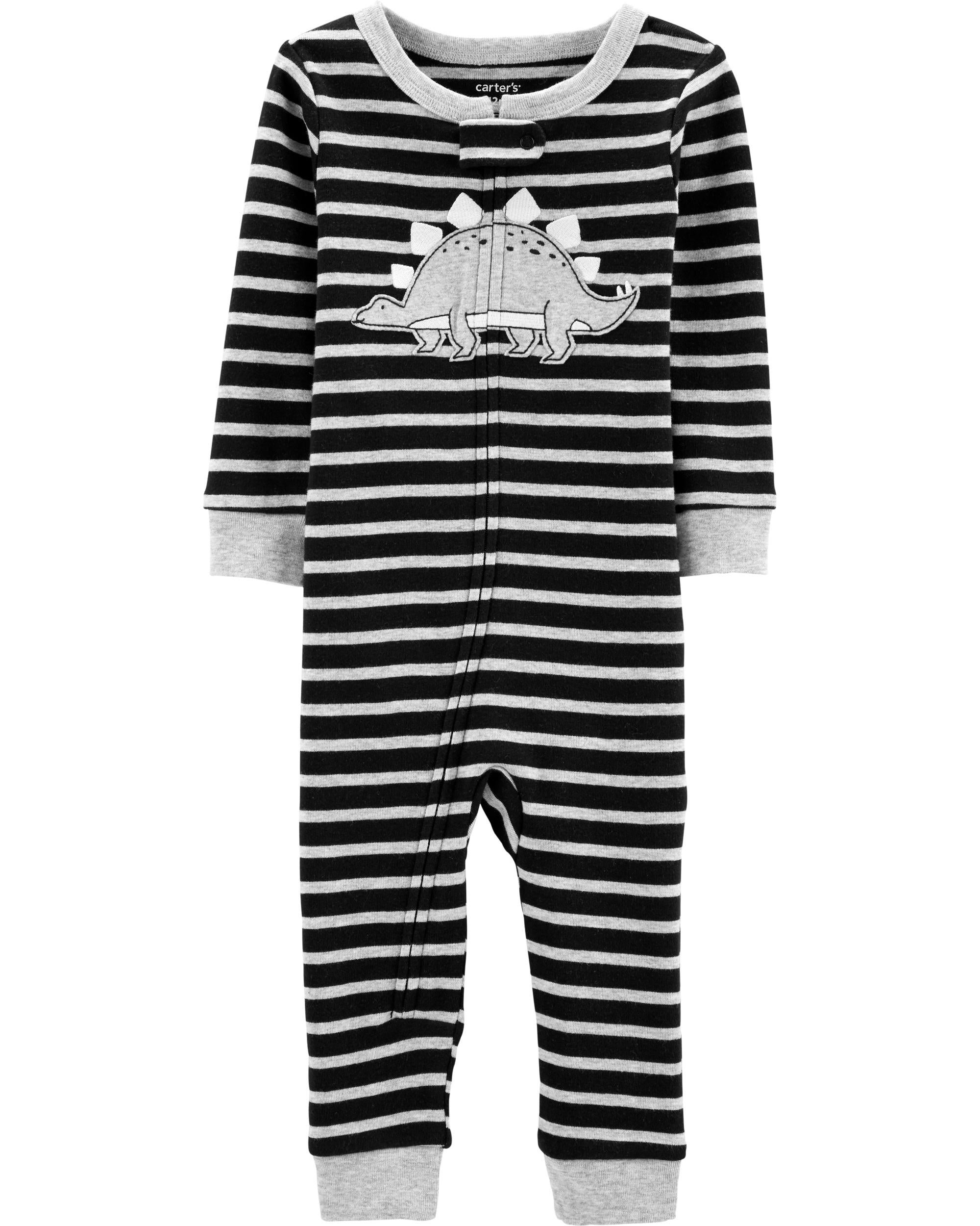 New Carter/'s 1-Piece Dinosaur Snug Fit Cotton Footless Pajama PJs Boy Sleeper