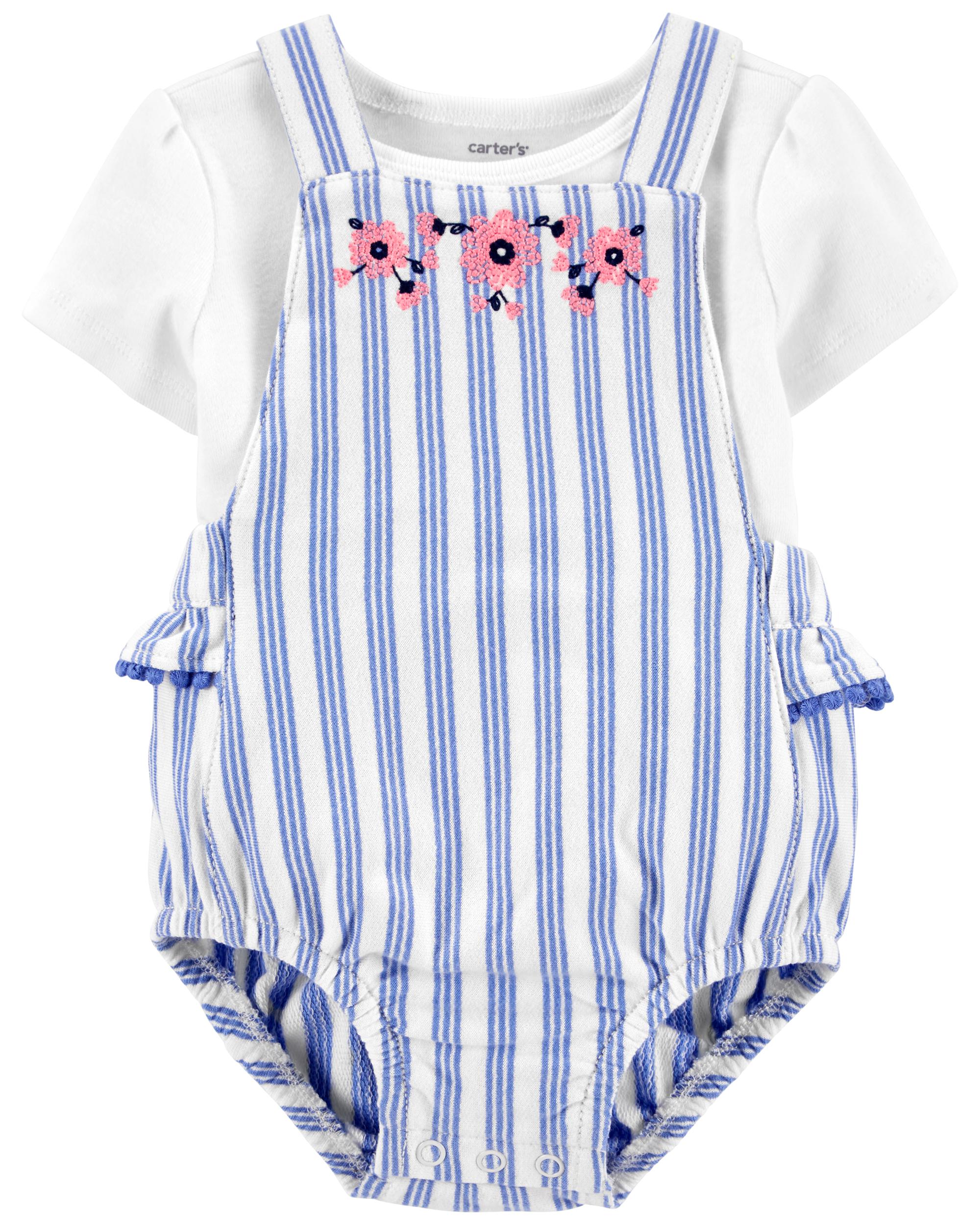 2Piece Tee & Bubble Romper Set