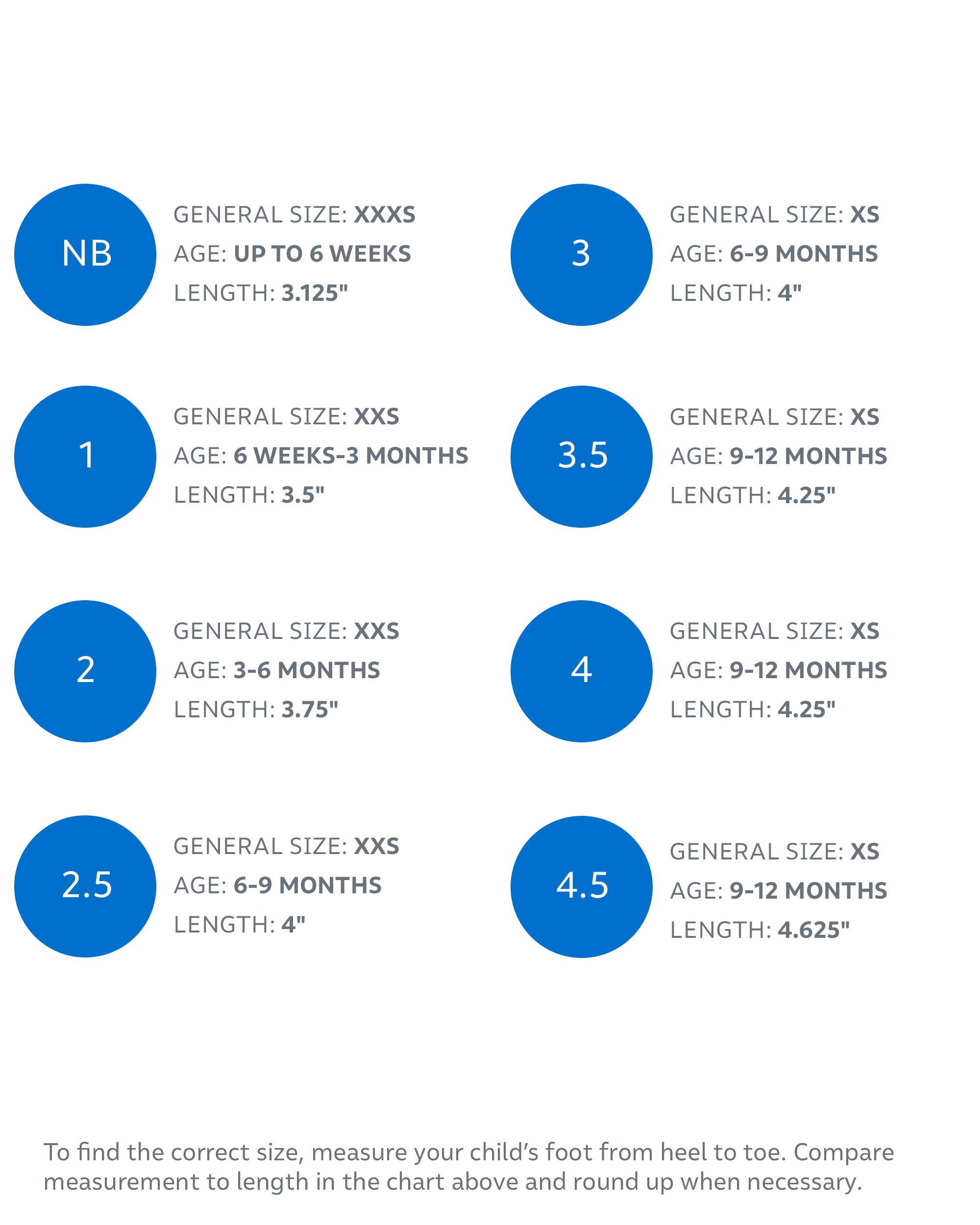 Koala Baby Shoes Size Chart