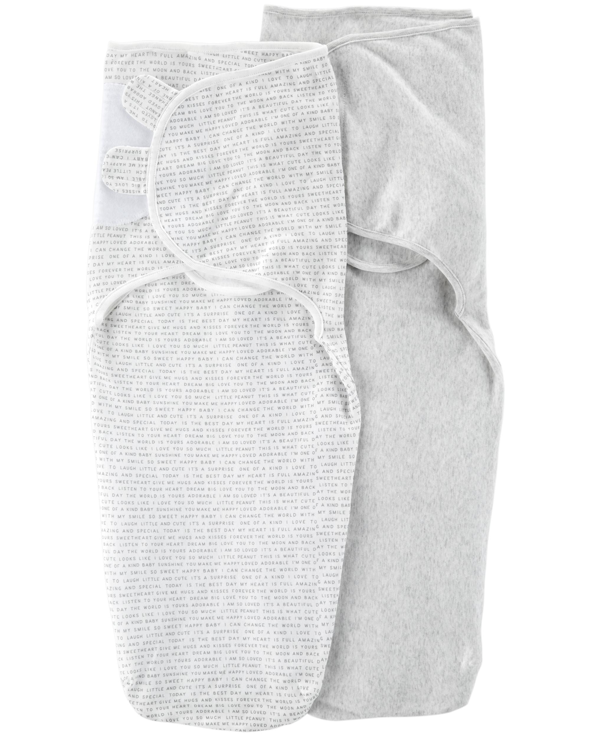 2 Pack Babysoft Easy Swaddle Blankets Carterscom