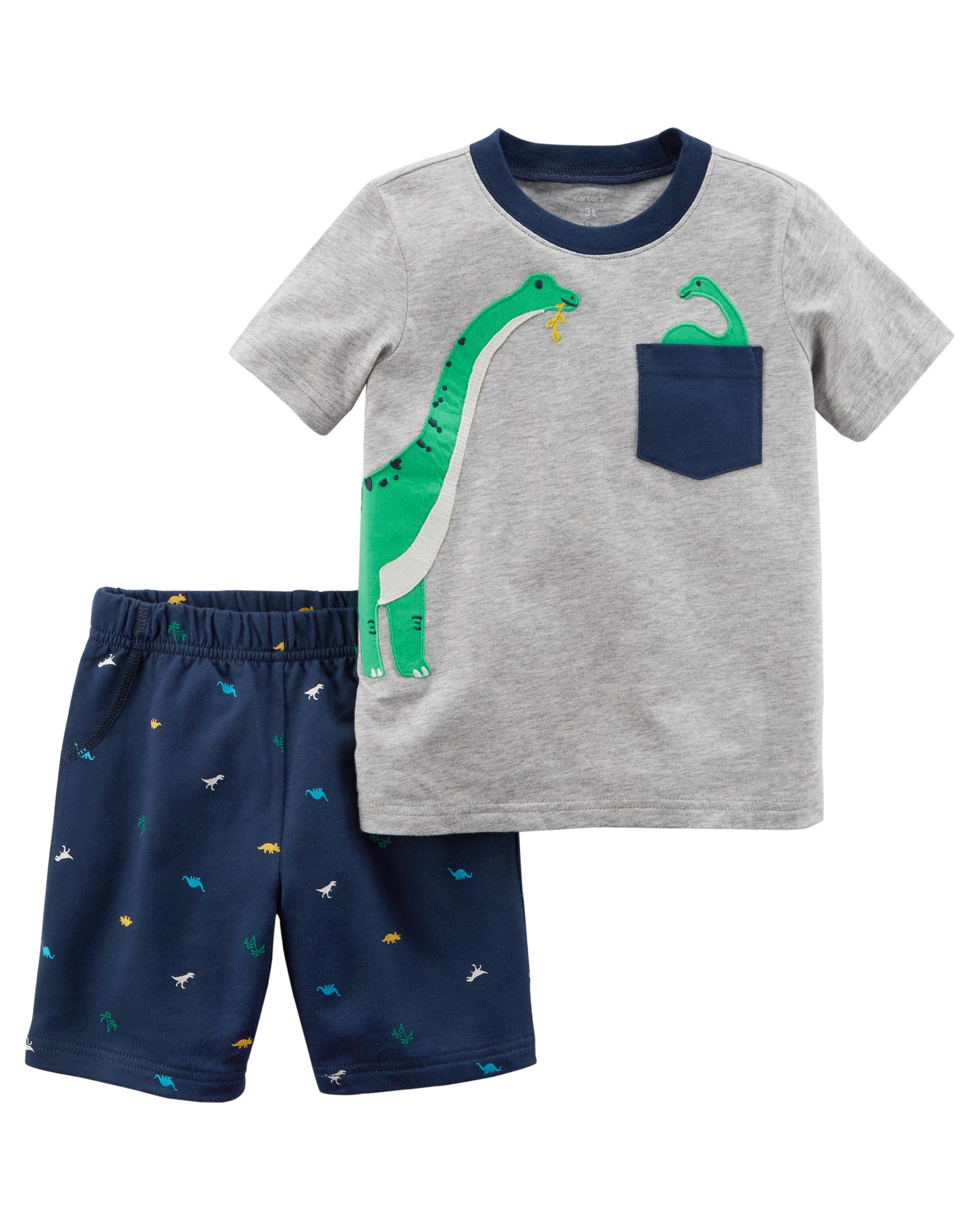 carters dinosaur romper
