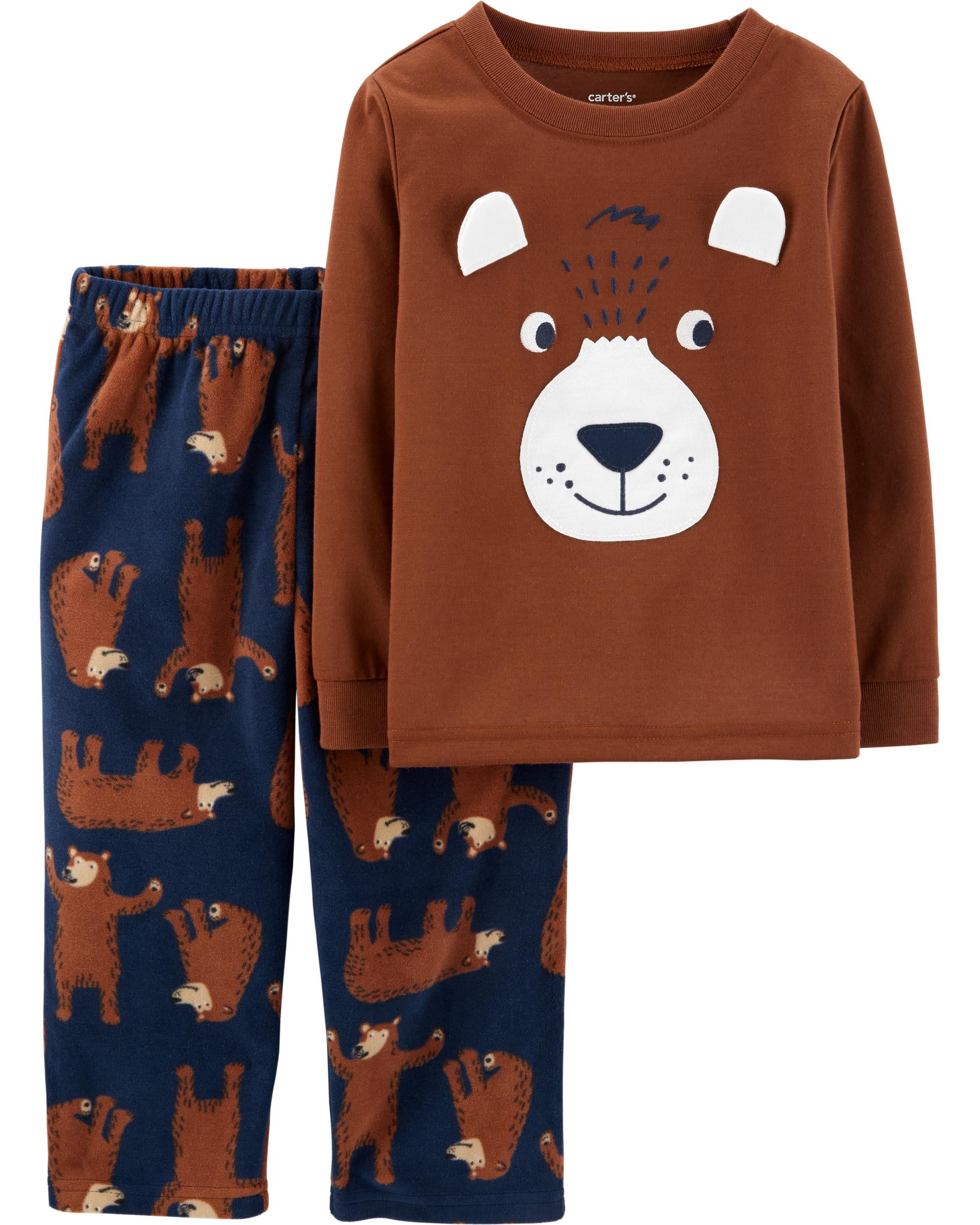 teddy bear fleece pjs