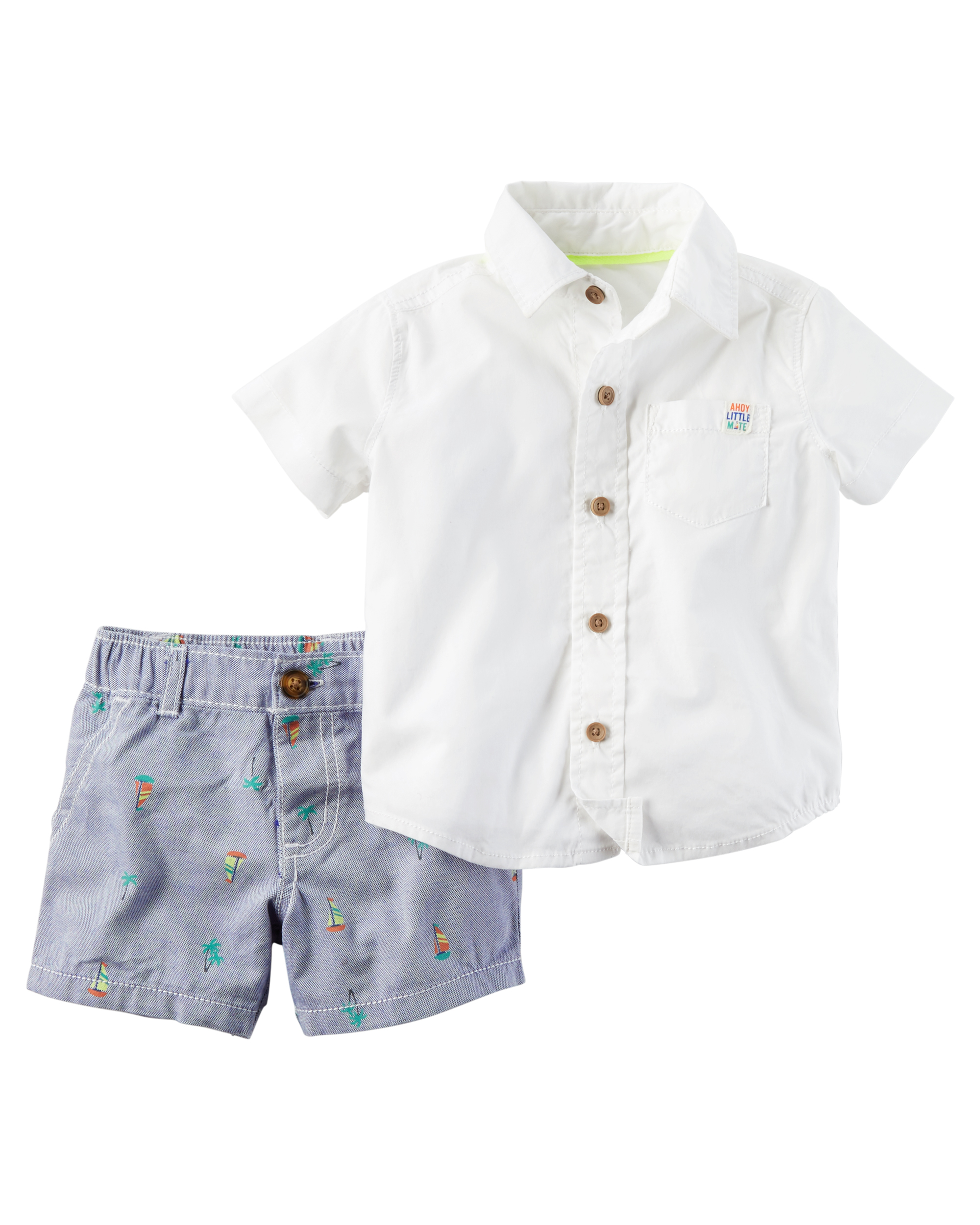 Baby Unisex Shirt,Fineser Toddler Kids Baby Girls Boys Short Sleeve Button Up Collar Classic Solid T-Shirt Tee Tops 1-6Y