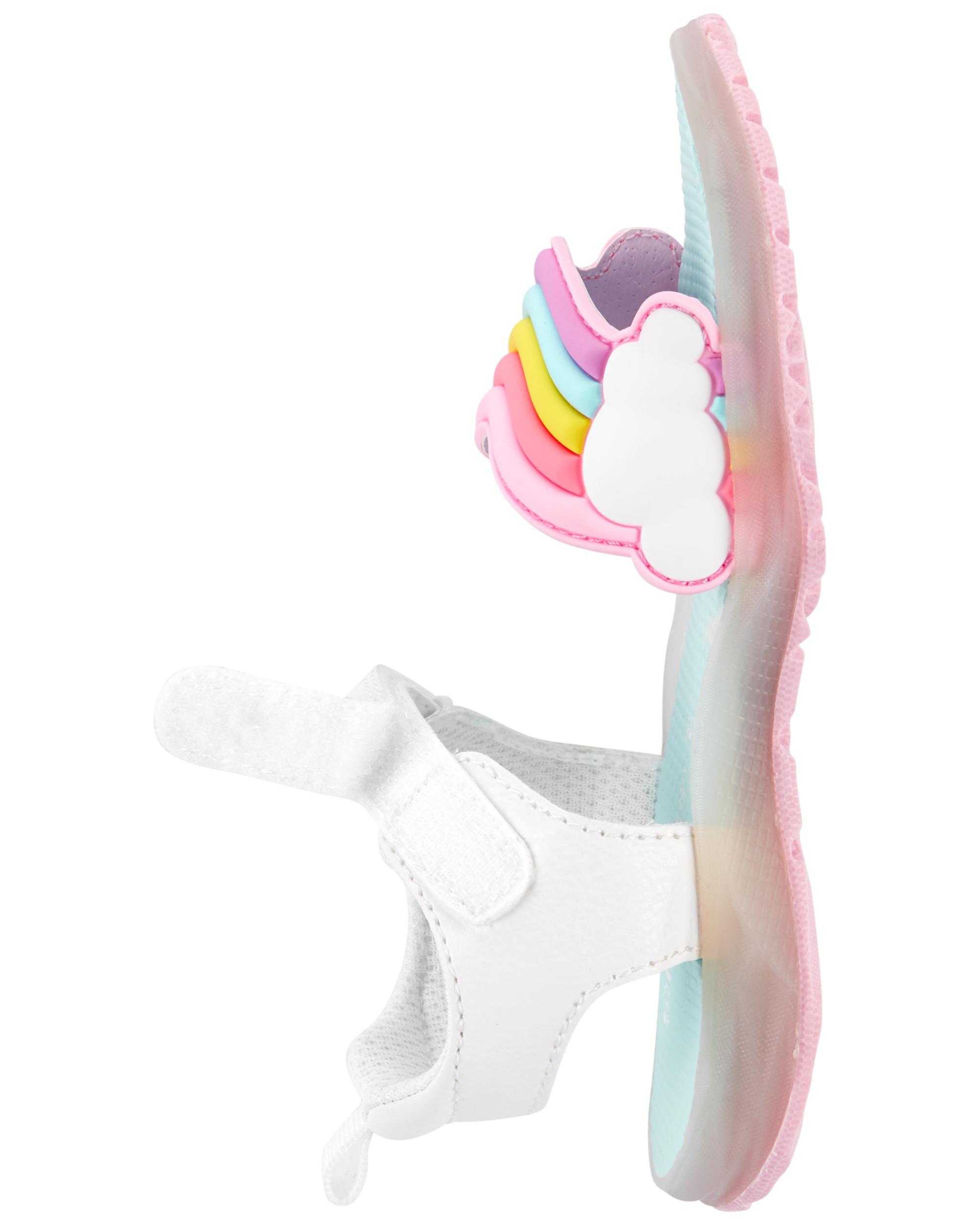 carter's unicorn light up sandals