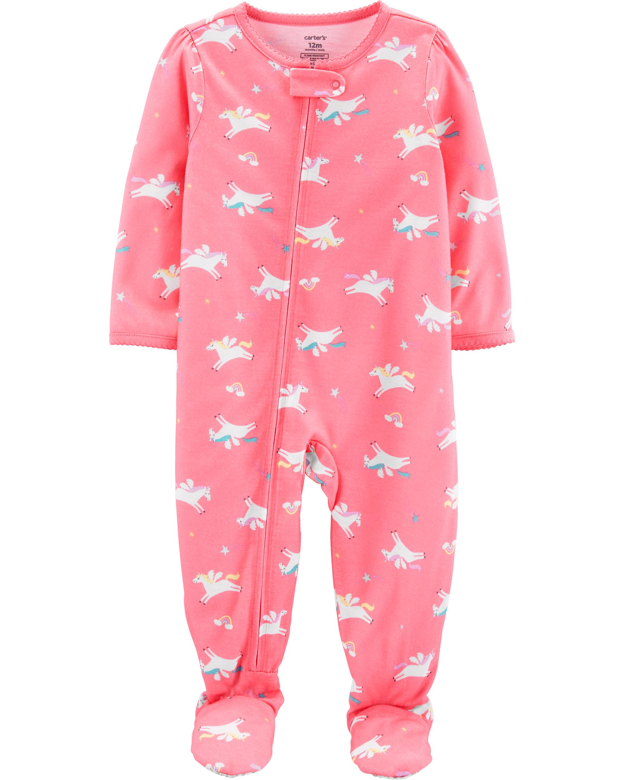 1Piece Unicorn Poly Footie PJs
