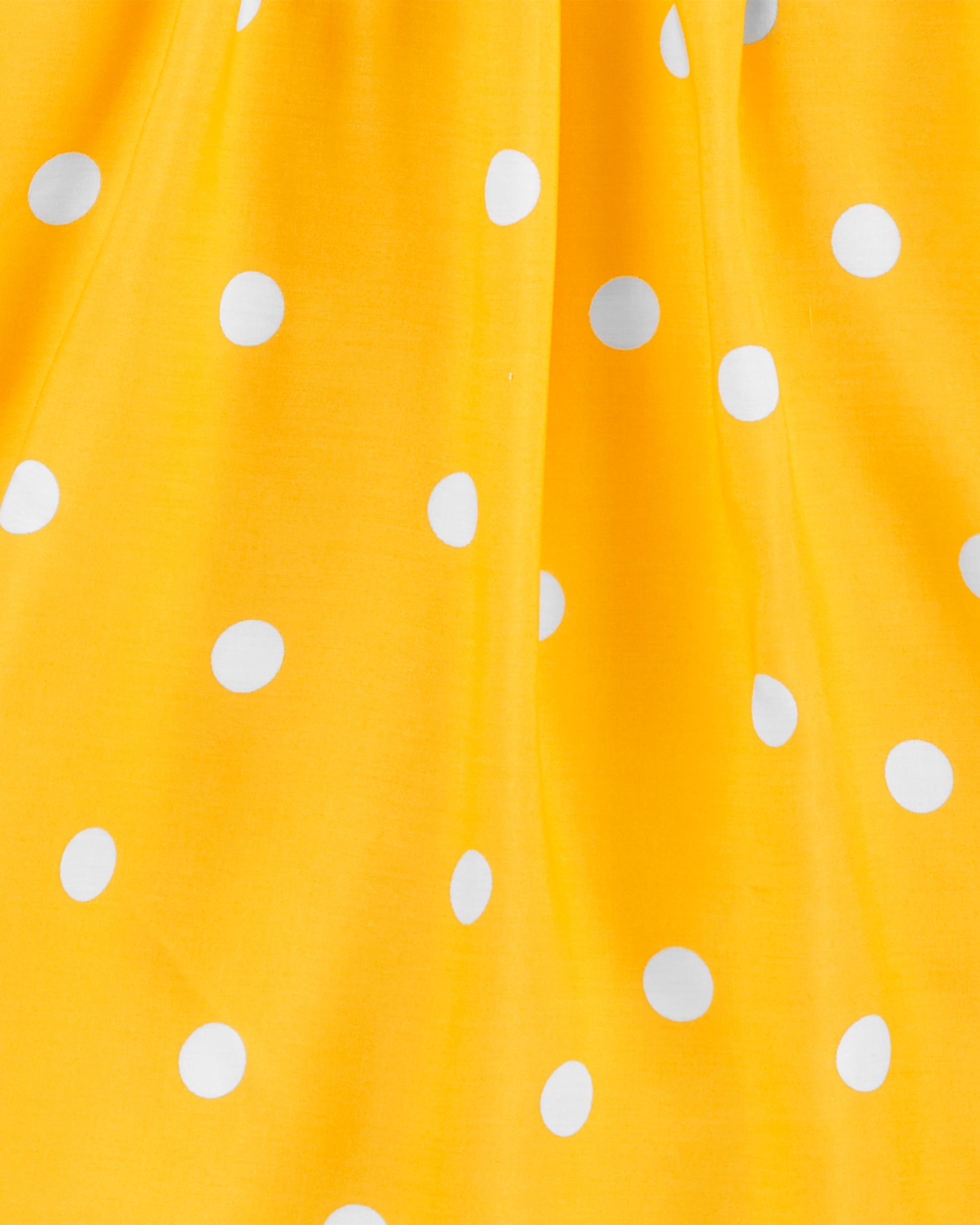 smocked polka dot