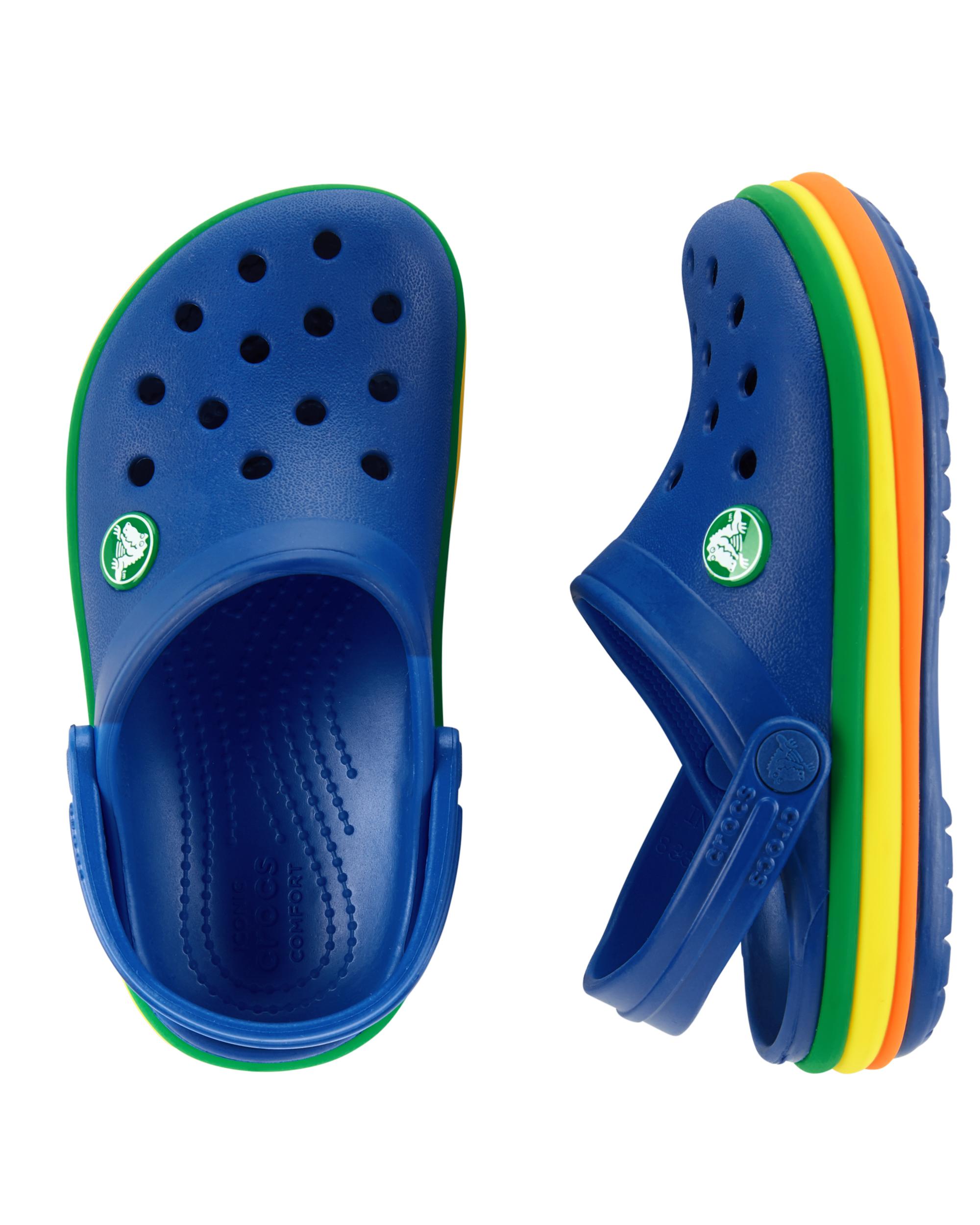 crocs rainbow band
