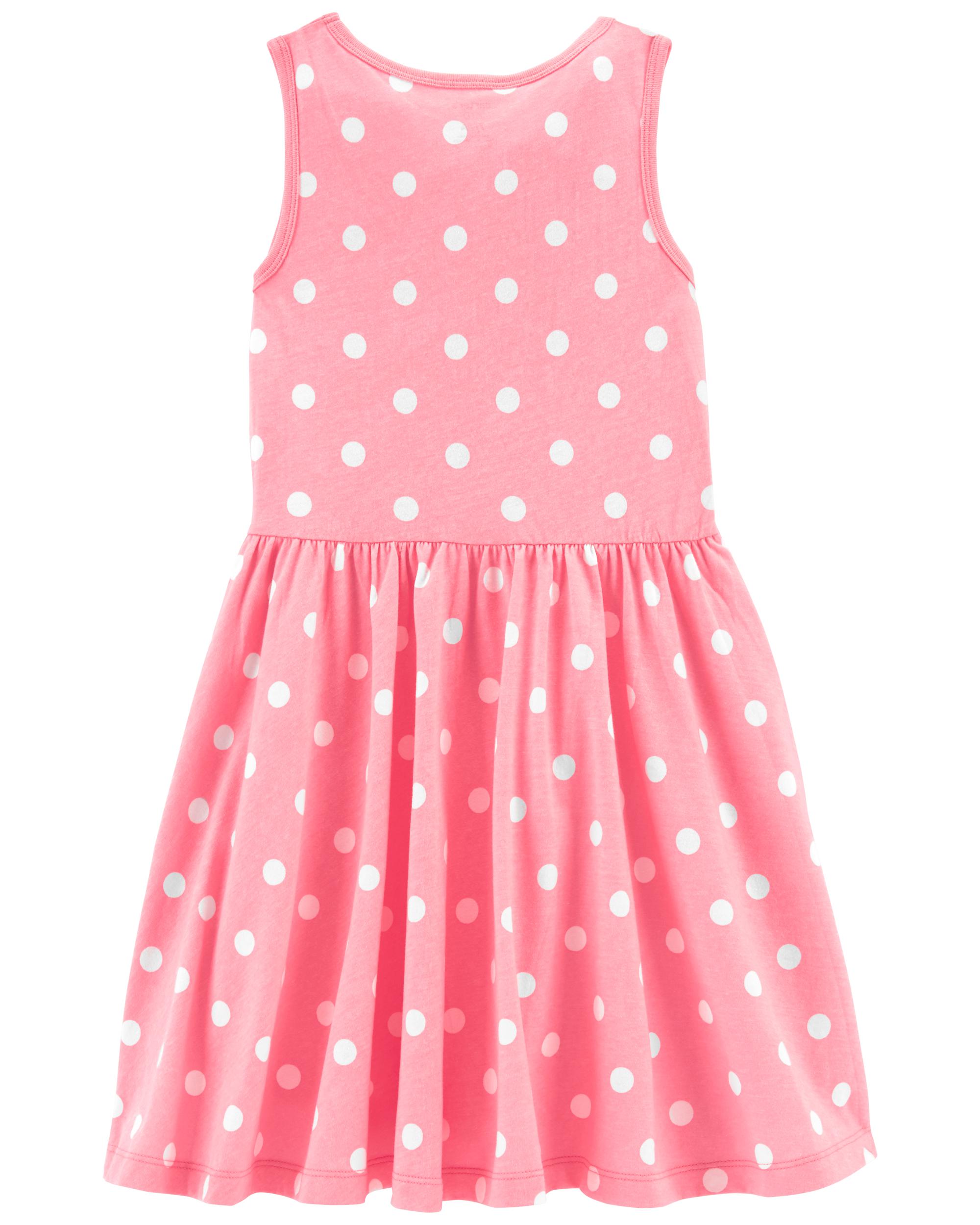 Pink Kid Polka Dot Twirl Dress | carters.com