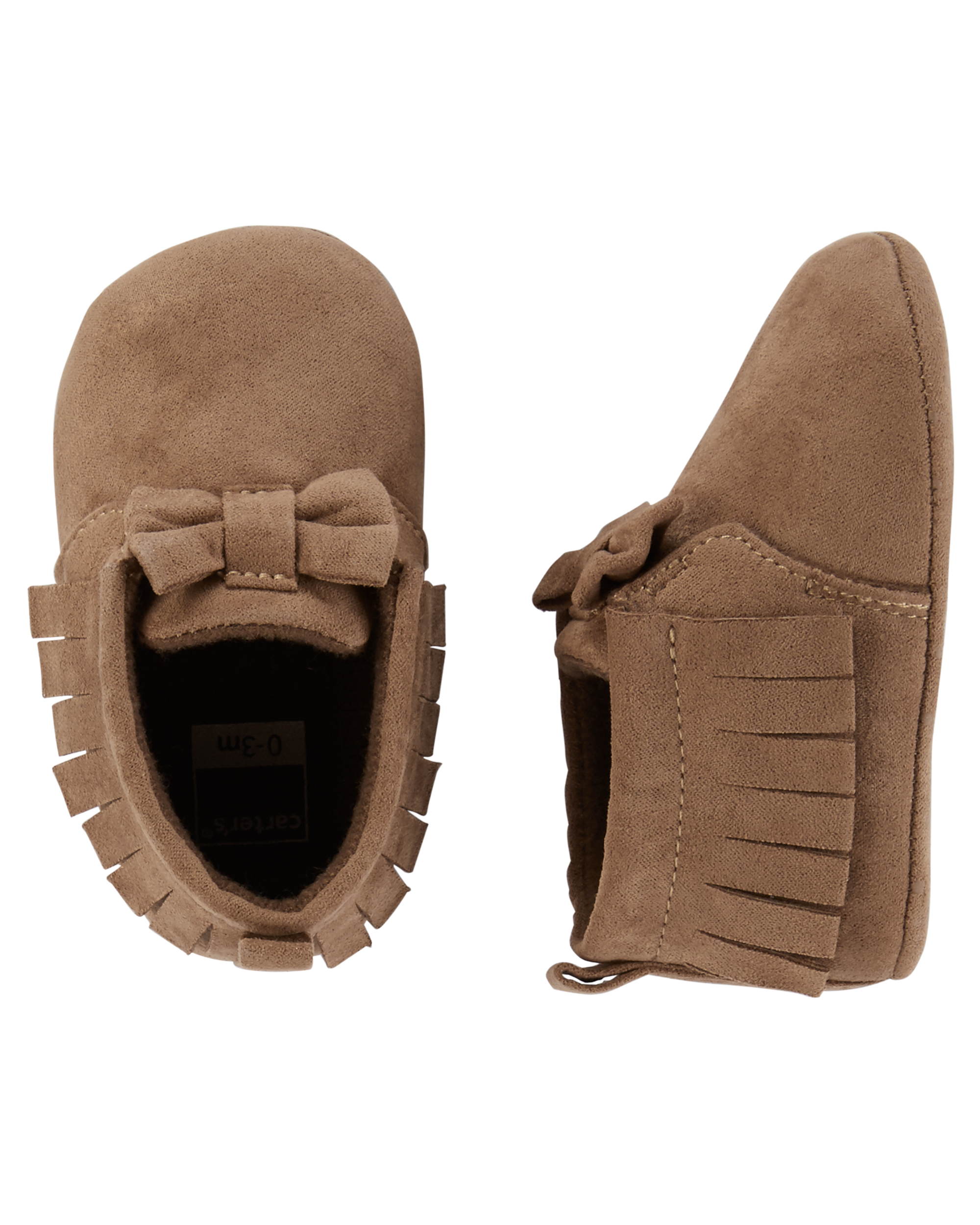 carter's moccasin crib shoes